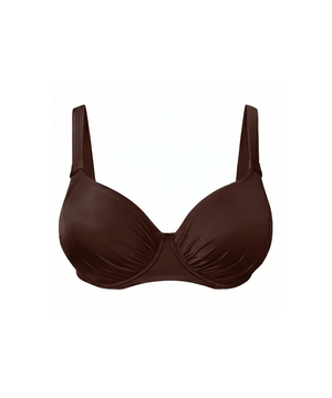 Swimwear - Full Cup bikini top - W079 Mocca