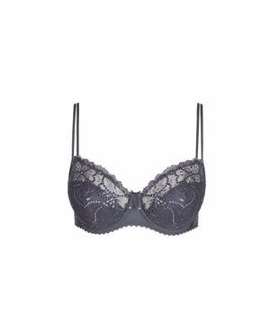 Jane - Half Padded Balcony Bra - BSD  Blue Shadow