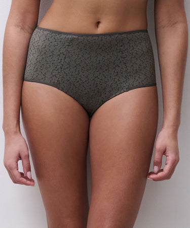 NORAH - High-waisted Full Brief - 09W VERT ARGILE