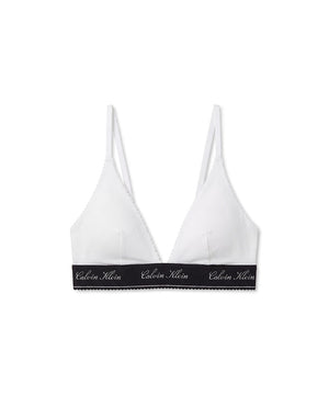 New Signature Logo - Lightly Lined Triangle - 100 White