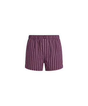 Cotton Poplin - Covered Wb Poplin Short - 4I7 Bespoke Stripe+Dark Purple