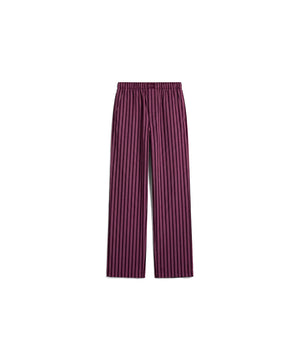 Cotton Poplin - Covered Wb Poplin Pant" - 4I7 Bespoke Stripe+Dark Purple