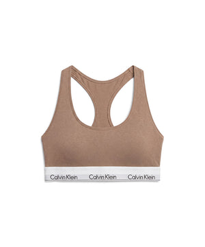 Icon Cotton Modal - Unlined Bralette - QPS Soft Mocha