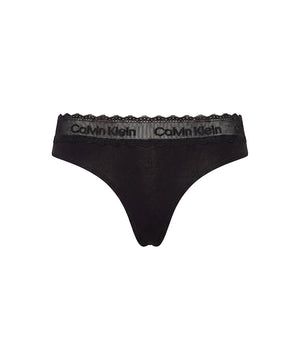 Cotton Lace - Thong - UB1 Black