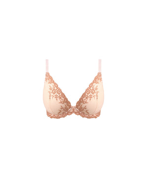 EMBRACE LACE - Plunge Underwire Bra - 688 ANGEL WING/ROSE DUST