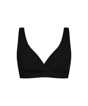 NAVARINO - Wirefree Plunge T-shirt Bra - 011 BLACK