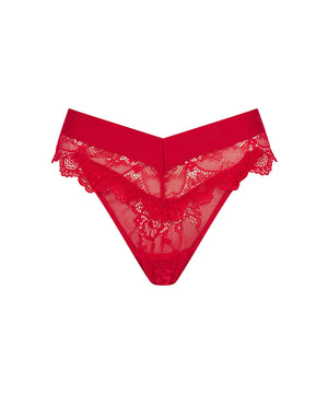 Lace - Picot Lace V Brazllian - Red