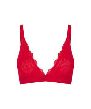 Lace - Bralette - Red