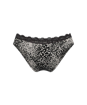 Microfiber Stretch W - 421 - XMU ANIMAL WAVE BLACK