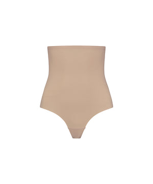 Sculpting - High Waist Thong - BEIGE