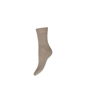 JBS of Denmark - Ankle Rib Socks - 83 BRUN