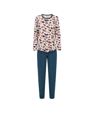 Bamboo - Bamboo Long Sleeve Pyjamas - 1052 BLUE/RED