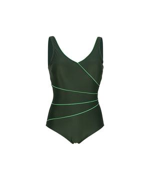 Bianca Classic+ - Swimsuit Daniella Classic - W116 OLIVE/LIME