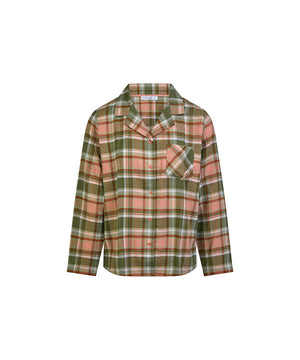 Heat - T-shirt Long Sleeves - C29 GREEN BLUSH CHECKS