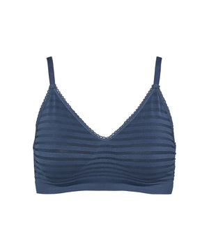 Lucia - Bra Top Stripe - 101 NAVY
