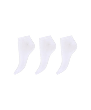 Decoy - Sneaker Socks Bamboo 3Pk - 1200 HVID