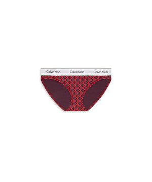 Icon Cotton Modal - Bikini - ZIJ EMBLEM+DARK BERRY
