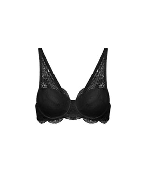 Karma - Squared Neckline Spacer Bra - 015 Black