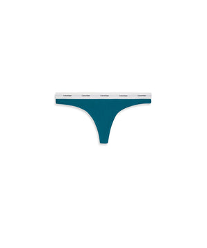 Cotton Stretch Rib - Thong - YTN TEAL MARINE