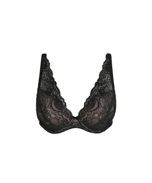 Cyrile - Padded Plunge Bra - ZWA BLACK