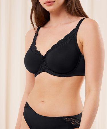 Amourette - Fuldskåls Bh - 0004 BLACK