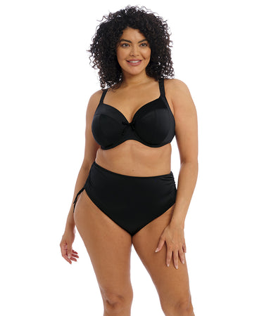 Plain Sailing - Uw Plunge Bikini Top - BLK BLACK