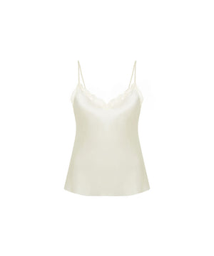 Love Me - Top With Embroidery - 030 NATURAL