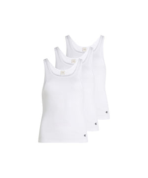 100% Cotton - Scoop Neck Cotton Tank 3Pk - 9H0 WHITE/WHITE/WHITE