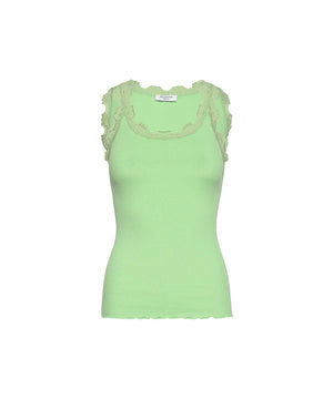 Silk - Top Regular W/Vintage Lace - 016 PISTACHIO GREEN