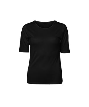 Silk Jersey - T-shirt - 02 BLACK
