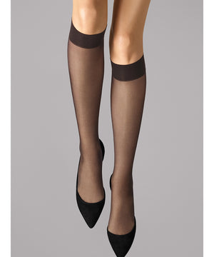 Satin Touch 20 - Knee Highs & Overknees - 7212 NEARLY BLACK