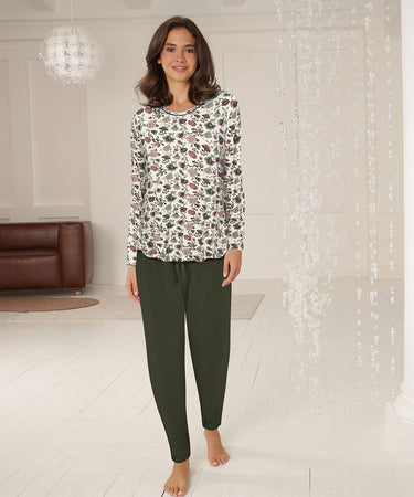 Bamboo - Long Sleeve Pyjamas - 1082 FORREST FLOWER