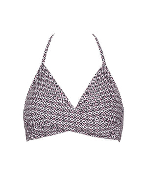 Aaliyah - Top Halterneck Bikinioverdel - 354 BLACK / ROSE