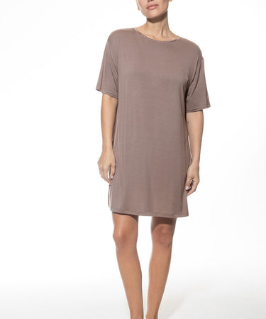 Lovestory - Big Shirt Short Sleeve - 1279 MILK`N COFFEE