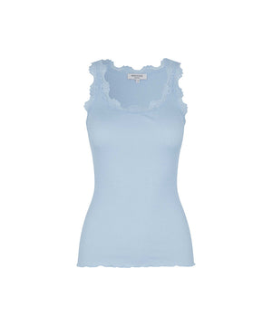 Silk - Top Regular W/Vintage Lace - 205 HEATHER SKY