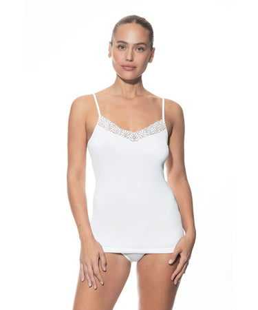 Emotion Elegance - Spaghetti Top - 1 WHITE