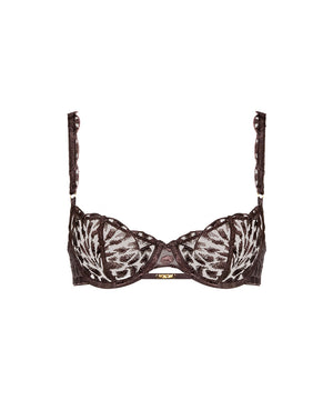 Crazy In Love - Half Cup Bra - SATI SATIN BROWN