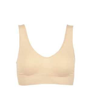 Lucia - Bra Top Widestraps Solid - 008 NUDE