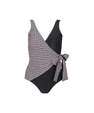 Monaco - 3 Colour Swimsuit - 354 BLACK / ROSE