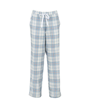 Check - Flannel Night Pants - 007 LIGHT BLUE