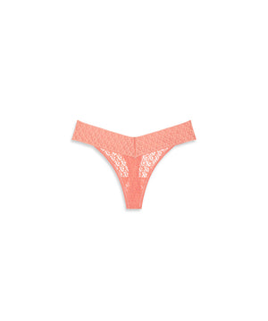 Icon Logo Lace - Thong - YTS CORAL POP