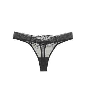 Ck Black Floral Lace - Thong - UB1 BLACK