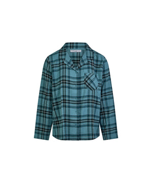 Heat - T-shirt Long Sleeves - C30 DARK BLUE CHECKS
