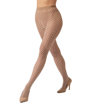 Velvet Net Illusion - Tights - 8641 FAIRLY LIGHT/BLACK