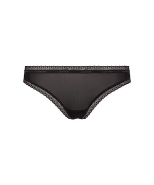 Lace Edge - Thongs - UB1 BLACK