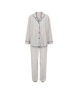 Bamboo - Bamboo Flannel Pyjamas - 1064 BLUE/RED STRIPES