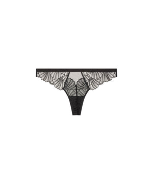 Ck Black Embroidery - Coordinate Thong - UB1 BLACK