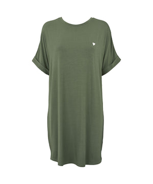Softness - Big Shirt - 522 DUSTY GREEN