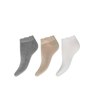 Decoy - 3-Pack Sneaker Sock Bamb - 10090 MULTIFARVET