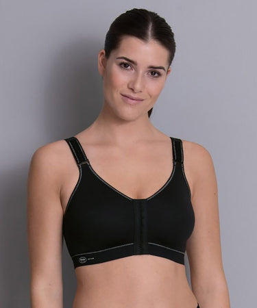 Sport - Sports bra with front closure - 001 BLACK